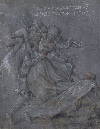 一对恋人与魔鬼和丘比特，1503年 作者 伯恩哈德·斯特里格尔