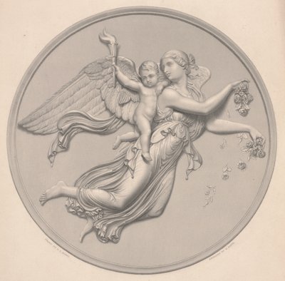 早晨，由F.R.罗夫（fl.1850-63）绘制，威廉-卡利奥-罗夫（1817-89）雕刻，19世纪中期（雕刻的复制品）。 作者 贝特尔（之后）托瓦尔森（Thorvaldsen）