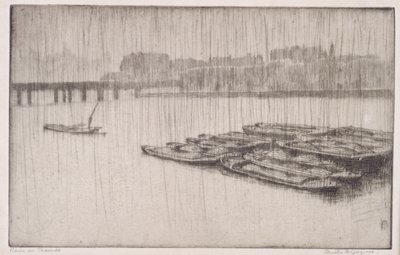 泰晤士河上的雨 作者 伯莎·E·雅克