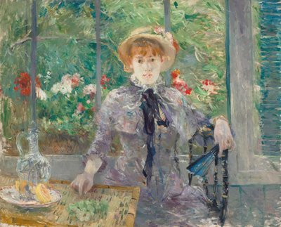 早餐后，1881年 作者 贝特·莫里索（Berthe Morisot）