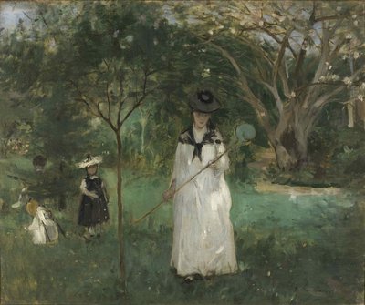 蝴蝶狩猎，1874年。 作者 贝特·莫里索（Berthe Morisot）