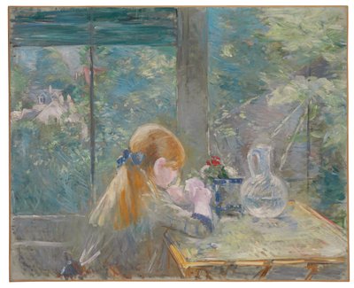 在音乐学院，1884年 作者 贝特·莫里索（Berthe Morisot）