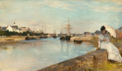洛里昂的港口。 1869年 作者 贝特·莫里索（Berthe Morisot）