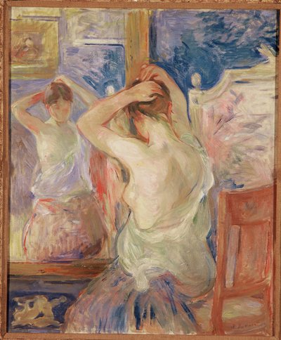 在灵魂面前，1890年 作者 贝特·莫里索（Berthe Morisot）