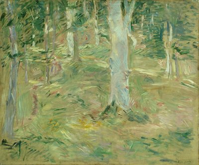贡比涅的森林，1885年。 作者 贝特·莫里索（Berthe Morisot）