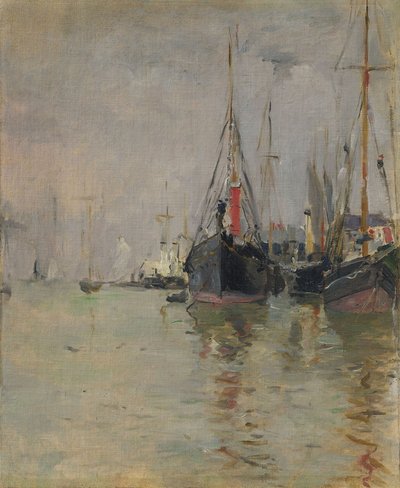 德语: Die Themse The Thames 作者 贝特·莫里索（Berthe Morisot）