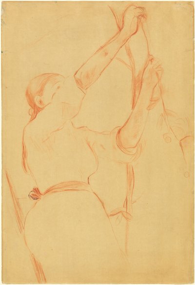 采摘樱桃的女孩，1891年。 作者 贝特·莫里索（Berthe Morisot）