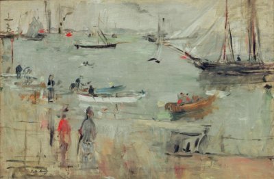 怀特岛Hafenszene 作者 贝特·莫里索（Berthe Morisot）