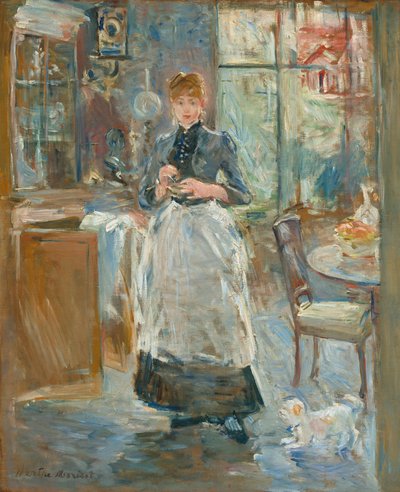 在饭厅 作者 贝特·莫里索（Berthe Morisot）