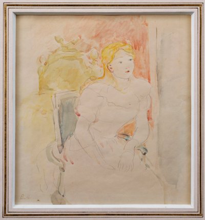 朱莉坐着 作者 贝特·莫里索（Berthe Morisot）