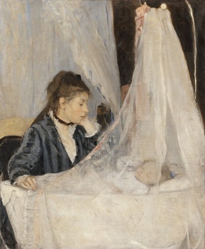 摇篮 作者 贝特·莫里索（Berthe Morisot）