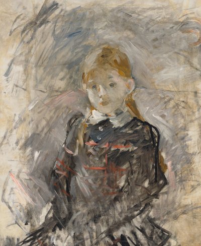 金发小女孩 作者 贝特·莫里索（Berthe Morisot）