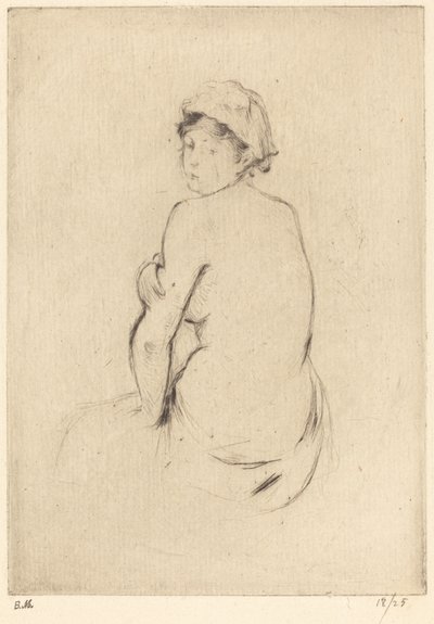 裸体 作者 贝特·莫里索（Berthe Morisot）