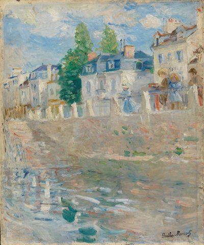 On the Banks of the Seine at Bougival 作者 贝特·莫里索（Berthe Morisot）