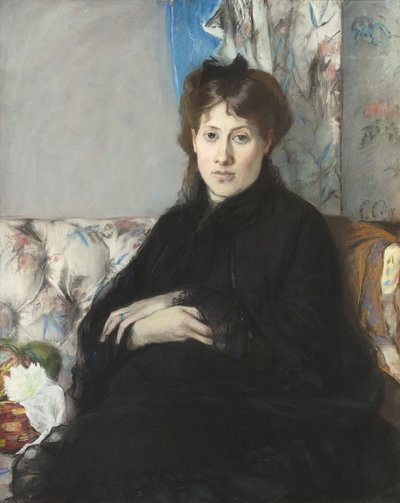 埃德玛·庞蒂隆夫人肖像，内里·莫里索特，1871年 作者 贝特·莫里索（Berthe Morisot）