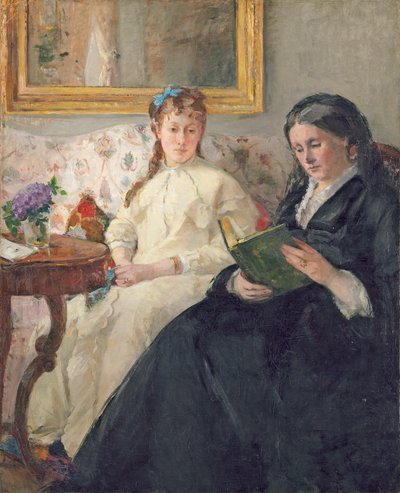 艺术家的母亲和姐妹的肖像 作者 贝特·莫里索（Berthe Morisot）