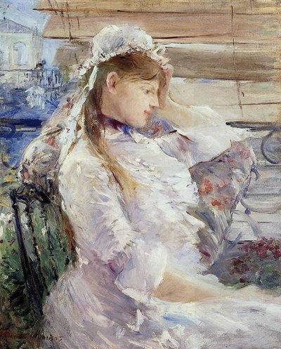 一位坐着的年轻女子的档案 作者 贝特·莫里索（Berthe Morisot）