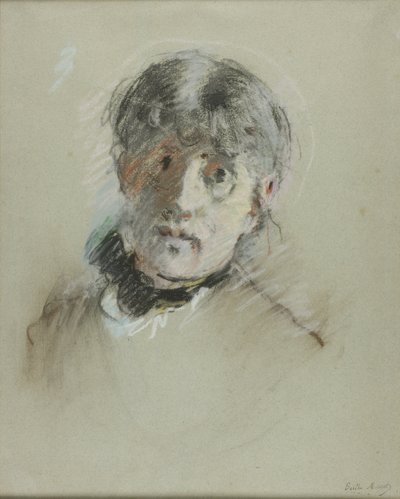 自画像 作者 贝特·莫里索（Berthe Morisot）