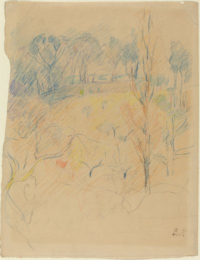 春天的风景，约18901891。 作者 贝特·莫里索（Berthe Morisot）