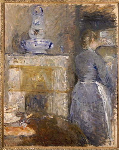Rouart家族餐厅，艾洛大道，1880年 作者 贝特·莫里索（Berthe Morisot）