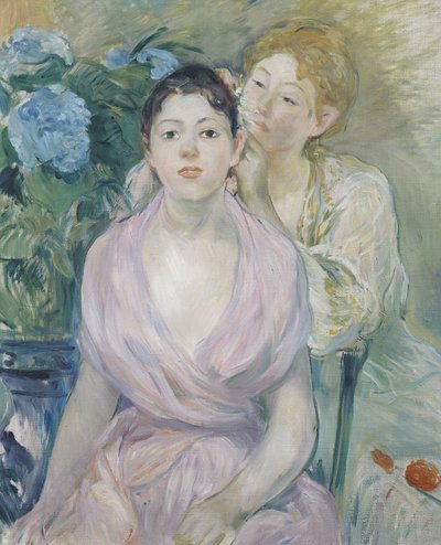 霍滕西亚，或两姐妹，1894年 作者 贝特·莫里索（Berthe Morisot）