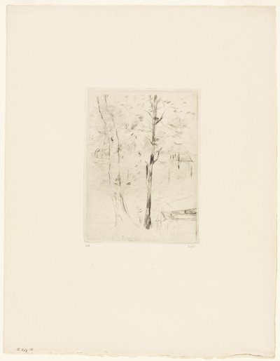 布洛涅森林湖 作者 贝特·莫里索（Berthe Morisot）