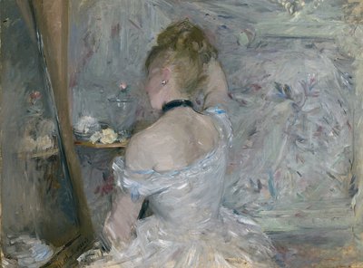 洗手间的女人，1875-1880年 作者 贝特·莫里索（Berthe Morisot）