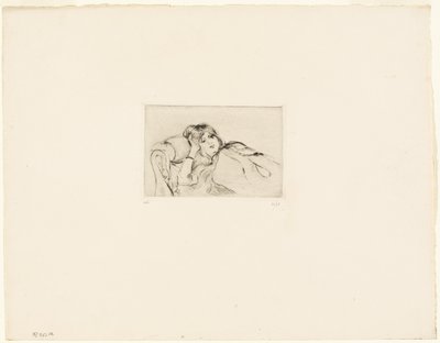 休息的年轻女子 作者 贝特·莫里索（Berthe Morisot）