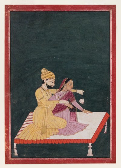 Harsha Hambira Kalyana Raga，1795年之前（wc＆gold on paper） 作者 Bhagvan attr。到Bhagvan attr。到