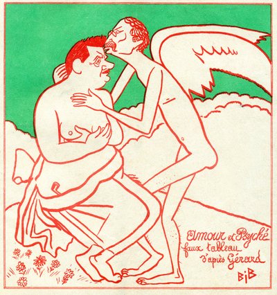 爱德华·赫里奥特和莱昂·布卢姆在《Le Charivari》中 作者 围兜 (1856 1946)