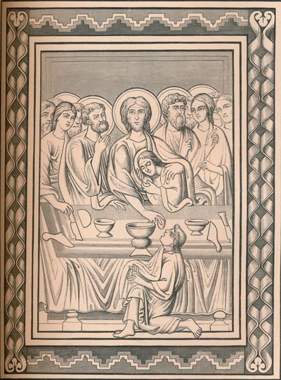 基督与圣徒，十二世纪，1849年。 作者 比森和科塔德