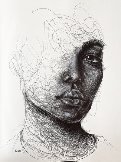 我真的很喜欢伤你的心，c.2021（纸笔） 作者 布莱克·蒙克