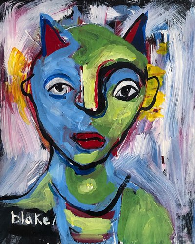 拉斯科第 4 号，约 2019 年（丙烯酸画布） 作者 布莱克·蒙克