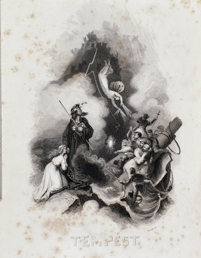 Blanchard engraving for the first act of William Shakespeare