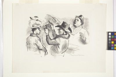 马匹拍卖会（石版画） 作者 董事罗宾逊
