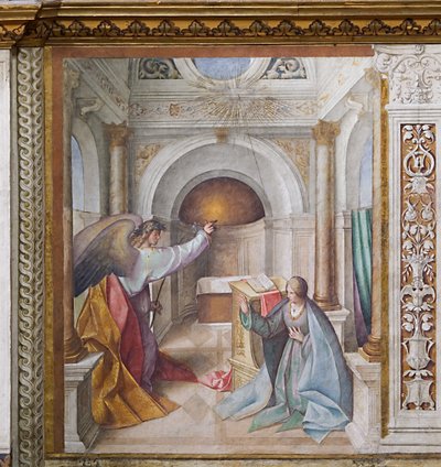 圣母领报 作者 Boccaccio Boccaccino