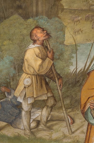 中央过道，北侧第一跨度，对Gioacchino的公告，Boccaccio Boccaccino 1514-15，细节 作者 Boccaccio Boccaccino