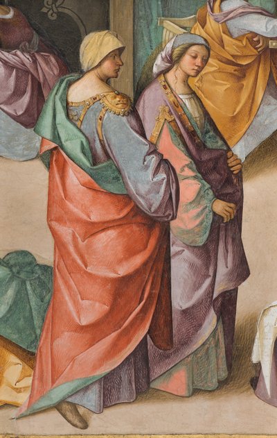 中央大殿，北侧第二跨度，圣母的诞生，Boccaccio Boccaccino 1514-15，详图 作者 Boccaccio Boccaccino