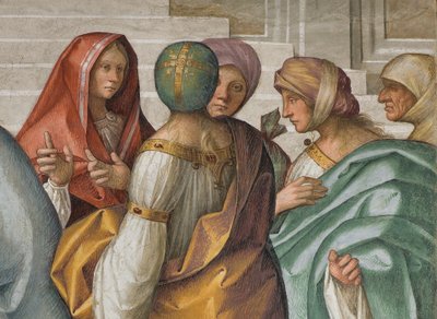 中央大殿，北侧第二跨度，圣女的婚礼，Boccaccio Boccaccino 1514-15，详图 作者 Boccaccio Boccaccino