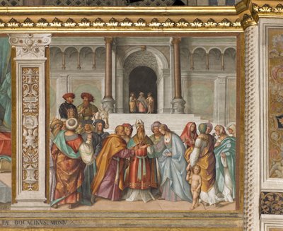 中央大殿，北侧第二跨度，圣女的婚礼，博卡西奥Boccaccino 1514-15 作者 Boccaccio Boccaccino