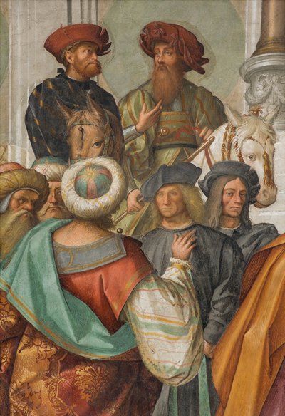 中央大殿，北侧第二跨度，圣女的婚礼，Boccaccio Boccaccino 1514-15，详图 作者 Boccaccio Boccaccino