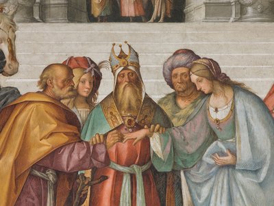 中央大殿，北侧第二跨度，圣女的婚礼，Boccaccio Boccaccino 1514-15，详图 作者 Boccaccio Boccaccino