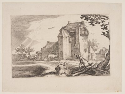 图 15，选自《有农舍的风景画 作者 Boetius Adams Bolswert