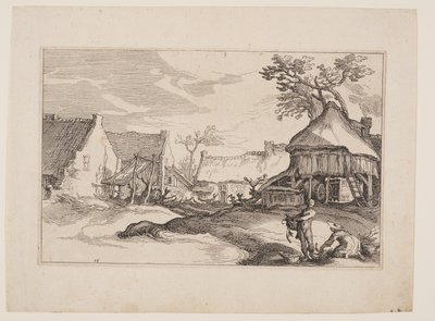 图 16，选自《有农舍的风景画 作者 Boetius Adams Bolswert