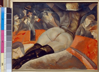 Au cirque - Peinture de Boris Dmitryevich Grigoriev (1886-1939), huile sur toile (50x62 cm), vers 1908 - (In the circus, Oil on canvas by Boris Dmitryevich Grigoriev, ca 1908) - 莫斯科国家 F Shalyapin 博物馆 作者 鲍里斯·德米特里耶维奇·格里戈里耶夫