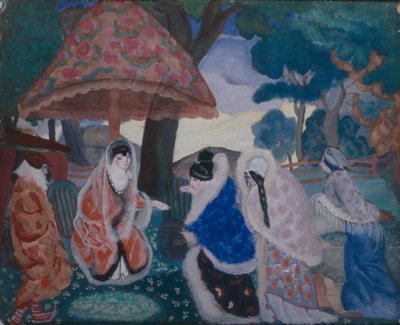 迎接新婚夫妇，1913年 作者 鲍里斯·德米特里耶维奇·格里戈里耶夫