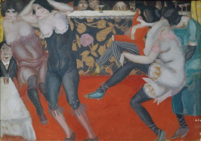 歌舞表演，1913年 作者 鲍里斯·德米特里耶维奇·格里戈里耶夫