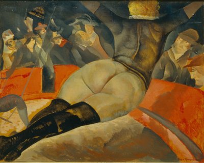 在马戏团，c。 1908年 作者 鲍里斯·德米特里耶维奇·格里戈里耶夫