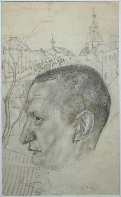 亚历山大·克伦斯基的肖像1881-1970，1924年 作者 鲍里斯·德米特里耶维奇·格里戈里耶夫