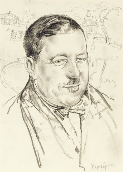 艺术家肖像伊利亚·马什科夫（Ilya Mashkov） 作者 鲍里斯·德米特里耶维奇·格里戈里耶夫